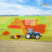 Système de nivellement de terrain agricole par GPS de précision, niveleuse de terrain agricole guidée par satellite RTK, équipement de contrôle du niveau du sol pour rizières