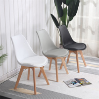 Chaises de salle à manger en plastique rose, personnalisables, en bois massif, multifonctionnelles et directement de l'usine, pour appartements et villas