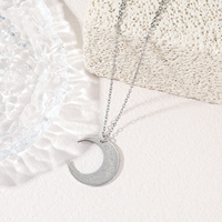 Collar de Acero Inoxidable con Colgante Islámico Ayatul Kursi, Luna de Ramadán, Eid, Árabe, Musulmán, Alá, Corán, Joyería al por Mayor para Hombres y Mujeres