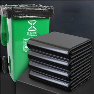 Garbage <b>bags</b> large disposable thickened black <b>refuse</b> sacks ldpe hdpe duty black contractor plastic garbage trash <b>bag</b> - Product Image 3