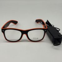 Gafas LED para fiestas |   Accesorios de Fiesta Ecológicos, Transparentes, Multicolores y de Diferentes Estilos, Alimentados por Pilas AA