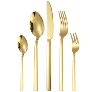 Stainless Steel Cutlery <b>Set</b> Knife Fork Spoon Solid Color Dishwasher Safe For Hotel Home Use Western Cuisine Desserts - Product Image 5