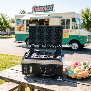Máquina Eléctrica Comercial para Hacer <span class=keywords><strong>Donuts</strong></span> y Waffles con 12 Rejillas, para Panadería, Pastelería y Carritos <span class=keywords><strong>de</strong></span> Comida, Equipo para Hornear Mini <span class=keywords><strong>Donuts</strong></span> - Product Image 1
