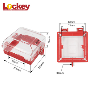 Nhựa Khẩn Cấp Tường Chuyển Đổi An Toàn Bìa Lockout An Toàn Chuyển Đổi Khóa Ra Thiết Bị - Product Image 2