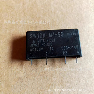 Relé de Estado Sólido Mitsubishi SW1DA-M1-5S AC120V 1A DC8-14V Módulo de Controlador de 4 Pines - Product Image 1