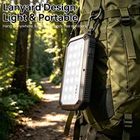 Batterie solaire de camping 8000mAh avec 16 lumières LED pour utilisation en cas d'urgence en extérieur