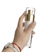 Recharge flacon pompe sans air 30ml 50ml flacon fond de teint liquide flacon plastique acrylique sérum Lotion cosmétique