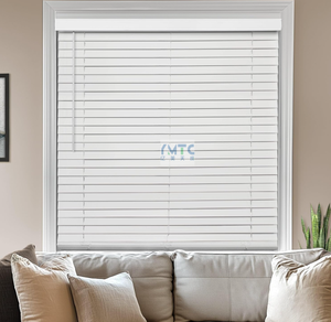 Stores vénitiens en PVC sans fil de 50 mm, imitation <span class=keywords><strong>bois</strong></span>, design uni, haute qualité, écologiques, vente en gros - Product Image 2