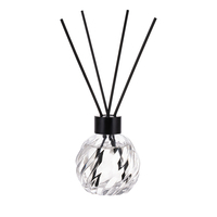 Diffuseur de parfum d'ambiance en verre transparent de 100 ml, design de luxe, nouvelle arrivée, vente en gros personnalisée