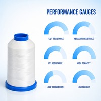 Benang Jahit Dyneema UHMWPE Tahan UV, Tahan Potong & Tahan Gesek, Benang Jahit PE Ultra Kuat untuk Penggunaan Berat