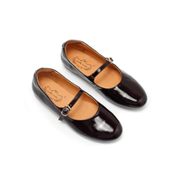 Sandales plates en cuir véritable faites à la main, confortables, respirantes, légères, tendance, avec un design à bout rond pour femmes