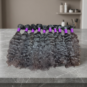 ผมต่อแบบเรมี่แท้จากอินเดีย แบบลอนใหญ่ ความยาว 30 นิ้ว ชนิด HD Lace ติดเทปแบบ Pre-Bonded  ถักสองชั้นด้วยเครื่องจักร สไตล์จากวัดอินเดียตอนใต้ - Product Image 2