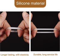 Lignes de données de haute qualité, serre-câbles en Silicone, élastiques fins réutilisables pour la gestion des câbles de câbles