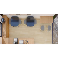 Bar à café en conteneur modifié, café-restaurant en conteneur préfabriqué, plateforme avec auvent, design moderne, montage rapide pour l'extérieur