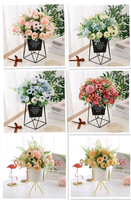Bouquet de roses artificielles, décoration romantique pour la maison, fleurs de mariage, fleurs artificielles