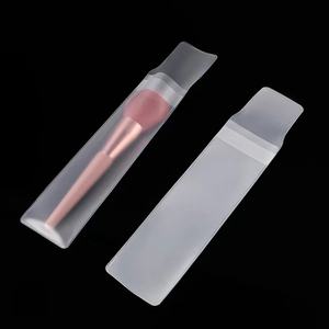 Piccola <span class=keywords><strong>borsa</strong></span> personalizzata in PVC professionale per il trucco singolo pennelli per imballaggio in Pvc trasparente <span class=keywords><strong>borsa</strong></span> per la spazzola per il trucco - Product Image 4