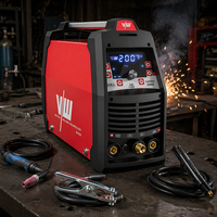 VECTOR AC DC Argon Arc TIG Welders Pulse 220V IGBT Inverter Welding Machine for Aluminium with Foot Switch London2400