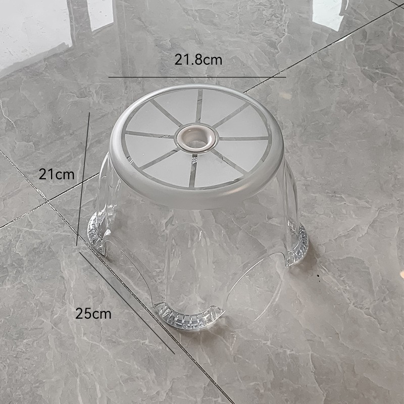 Transparent Crystal White Medium