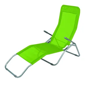 户外折叠花园椅防水透气面料日光浴躺椅办公室休闲椅折叠钢架沙滩摇椅