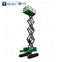 Plateforme élévatrice mobile semi-électrique à ciseaux de 12 m 500 kg avec plateforme extensible