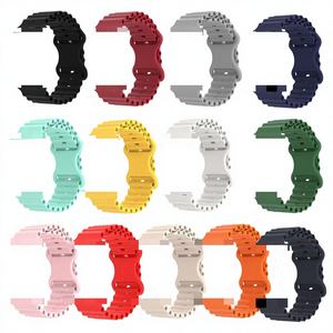 Bracelet de <span class=keywords><strong>montre</strong></span> en silicone Fashion Ocean Butterfly Clasp pour Apple Watch 38/40/41 mm <span class=keywords><strong>et</strong></span> 42/44/45/46/49 mm (Séries 1-10, SE, Ultra) - Product Image 2