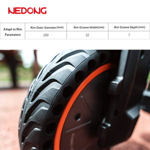 Pneus en caoutchouc sans air ND 8,5*2,0 pouces, résistants à l'eau, durables, légers, pour trottinettes modèles M365/<span class=keywords><strong>M365PRO</strong></span>, personnalisables - Product Image 2