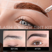 Kit de Tinte para Cejas y Pestañas de Larga Duración con Lifting de Cejas y Laminación de Pestañas, con tu Logotipo, Estilo Coreano