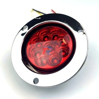 2024 tendances chaud 12 24 volts Chrome ombre LED remorque camion feu arrière nouvel état rouge ambre jaune autres voiture lumière accessoires