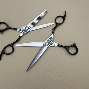 กรรไกรตัดผมไฮ 6 นิ้ว กรรไกรซอยผม สแตนเลส SUS440C ด้ามยาว อุปกรณ์ช่างตัดผมมืออาชีพ - Product Image 4