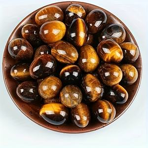 Huevo de Ojo de Tigre Amarillo Natural de Alta Calidad al por Mayor, Perfecto para Decoración del Hogar, Halloween, San Valentín o Festival de Primavera - Product Image 3