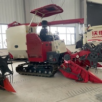 Moissonneuse-batteuse automotrice à chenilles pour riz, blé, colza et céréales, avec transmission par engrenages, moteur 88 kW et boîte de vitesses, également adaptée pour la récolte du manioc