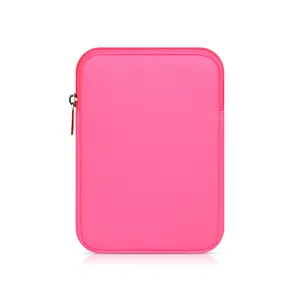 Neoprene bolsa de transporte para tablet, capa protetora de zíper, ipad