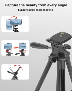 Aluminum Camera Phone Tripod Universal Tripod Smartphone Mount <b>Stand</b> with Carry Bag Remote <b>Control</b> - Product Image 2