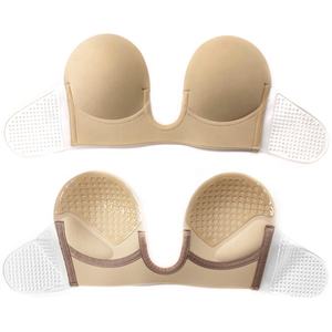 Coller sur <span class=keywords><strong>soutien</strong></span>-<span class=keywords><strong>gorge</strong></span> dos nu et sans bretelles en forme de V adhésif en silicone <span class=keywords><strong>invisible</strong></span> de <span class=keywords><strong>grande</strong></span> <span class=keywords><strong>taille</strong></span> en forme de U profond - Product Image 1