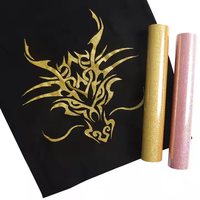 Vinilo Termotransferible con Purpurina PU, Rollo de Vinilo Termoadhesivo con Purpurina para Camisetas, Prendas de Vestir, Manualidades, Plotter de Corte Renli
