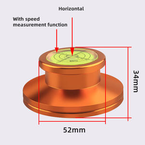 Jauge de niveau intégrée et lecteur de disque vinyle LP de mesure de vitesse avec stockage de disque de tourne-disque - Product Image 2