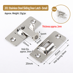 Loquet de porte à 90 degrés en acier inoxydable, boucle de verrouillage à angle droit pour porte coulissante, armoire, quincaillerie de meubles - Product Image 5