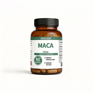 <span class=keywords><strong>Maca</strong></span> Capsules 120mg - Ondersteunt Energieproductie & Gezondheid van het Immuunsysteem - Voor Volwassenen, 2 Capsules per Portie - 60 Capsules OEM/ODM - Product Image 1