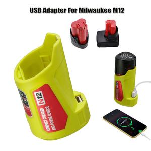 Adaptador de cargador N12 y fuente de alimentación portátil para Milwaukee M12, 48-59-1201 49-24-2310 - Product Image 3