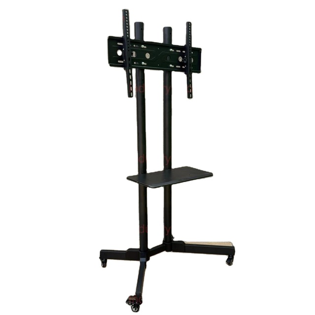 Modern Universal Heavy-duty 2-Layer TV Mounts 32-70 Inch Tv Floor Trolley Height Adjustable Mobile Tv Cart Stand