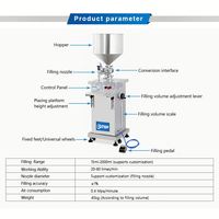 Ligne de production verticale semi-automatique pneumatique pour le remplissage de liquides : crème, savon liquide, désinfectant pour les mains, liquide vaisselle