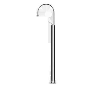 Grifo casa libre cuenca grifo latón mezclador baño montados en <span class=keywords><strong>el</strong></span> <span class=keywords><strong>piso</strong></span> sola palanca grifo de agua fría caliente grifos negro - Product Image 2