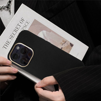 Étui de téléphone magnétique en tissu Oxford pour la série 16 et Pro Max avec protection à 360°, anti-empreintes digitales et antichoc