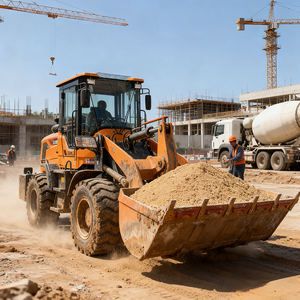 Chargeuse sur pneus diesel hydraulique 4x4, mini, 6700*2450*2950mm, haute performance, fournie directement par l'usine - Product Image 3