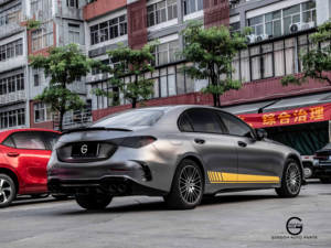 <span class=keywords><strong>W206</strong></span> <span class=keywords><strong>C43</strong></span> para parachoques trasero AMG para Benz <span class=keywords><strong>W206</strong></span> Clase C C200L C240 C250 C280 Actualización automática <span class=keywords><strong>C43</strong></span> AMG difusor de puntas de labios traseros - Product Image 5