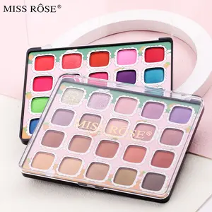 15 Farben Rosa Lidschatten-Palette Matte Glitter Lidschatten-Palette für Augen Kawaii Cute Makeup Lasting Water proof Cosmetic