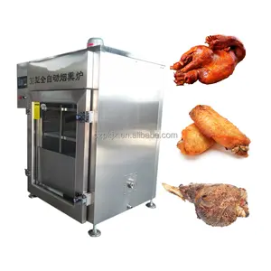 Horno automático para ahumar CARNE/industrial de pavo ahumadero/máquina para fumar salchichas precio