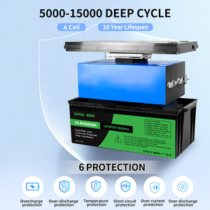 สถานีไฟฟ้าพก<span class=keywords><strong>พา</strong></span> US STOCK 12V 200ah แบตเตอรี่ลิเธียมไอออน Lifepo4 แบตเตอรี่ลิเธียมแบบ Deep Cycle ยี่ห้อ DATOU BOSS - Product Image 3