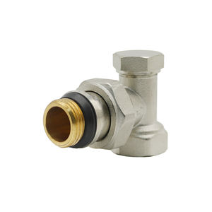 Válvula de radiador Lockshield manual de latón OEM de suministro directo de fábrica para camino de retorno <span class=keywords><strong>radiante</strong></span> - Product Image 1