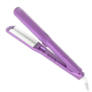 Haar glätter und Locken wickler Titan Flache Lockens täbe Harmloses multifunktion ales Haar Eisen Dampf Dampf Infrarot 2 in 1 LCD 65W